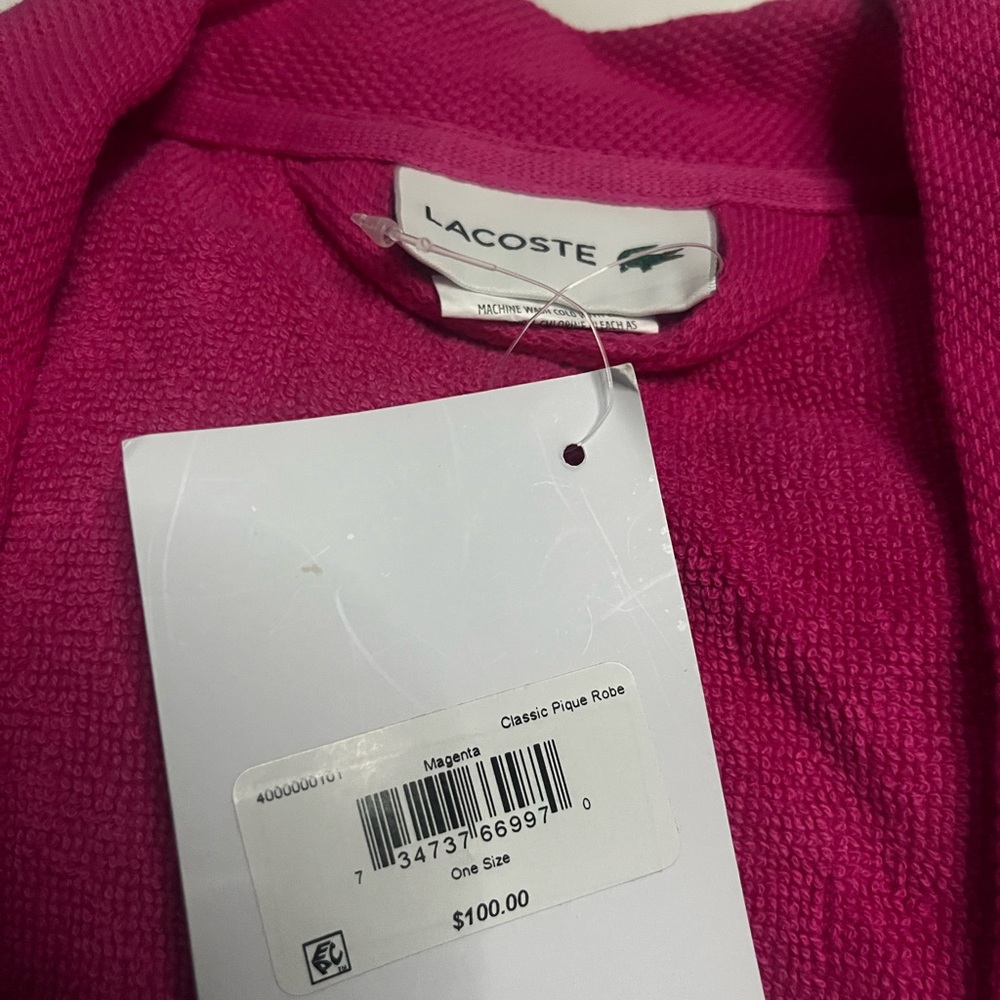 Lacoste Magenta Pique Robe - Picture 3 of 5